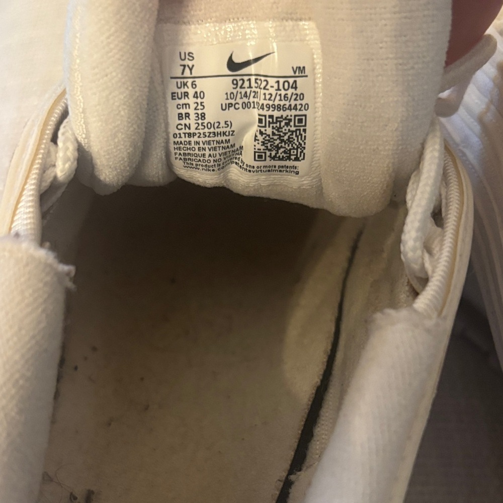 Nike Air Max 97 Triple white Size 7Y - Picture 5 of 9